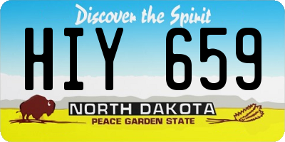 ND license plate HIY659