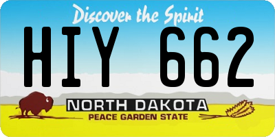 ND license plate HIY662