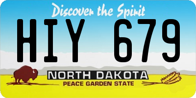ND license plate HIY679