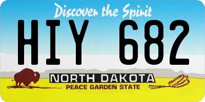 ND license plate HIY682
