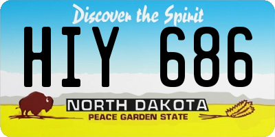 ND license plate HIY686