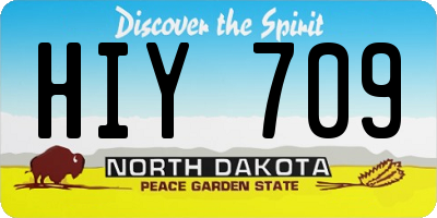 ND license plate HIY709