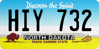 ND license plate HIY732