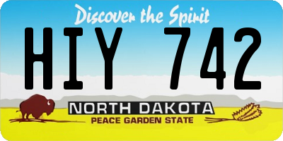 ND license plate HIY742