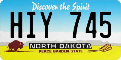 ND license plate HIY745