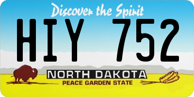 ND license plate HIY752