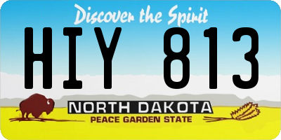 ND license plate HIY813