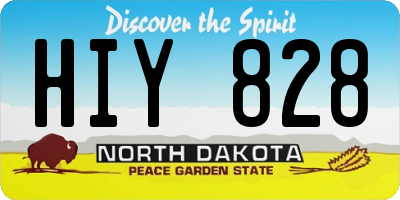 ND license plate HIY828