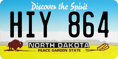 ND license plate HIY864