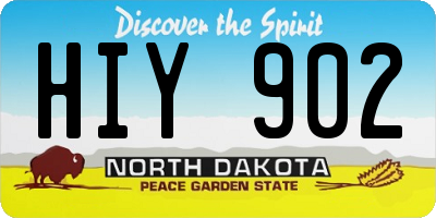 ND license plate HIY902