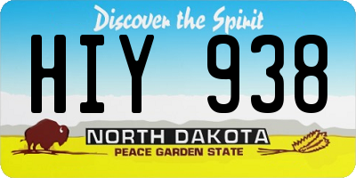 ND license plate HIY938