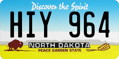 ND license plate HIY964
