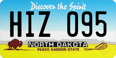 ND license plate HIZ095