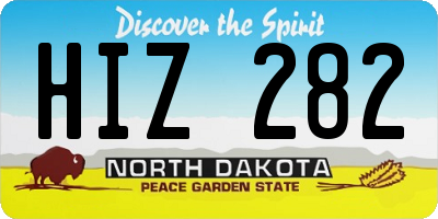 ND license plate HIZ282