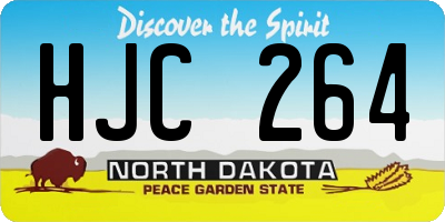 ND license plate HJC264