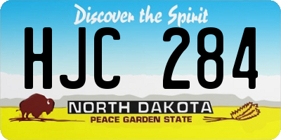 ND license plate HJC284
