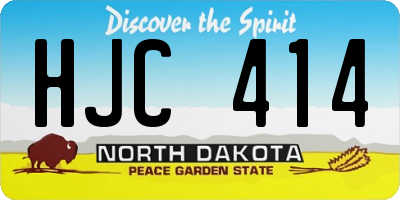 ND license plate HJC414