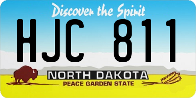 ND license plate HJC811