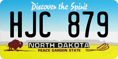 ND license plate HJC879