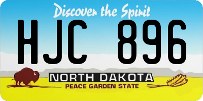 ND license plate HJC896