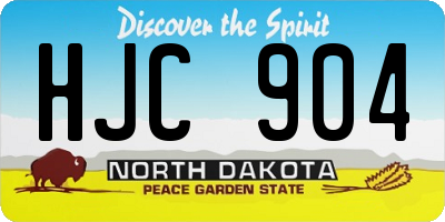 ND license plate HJC904