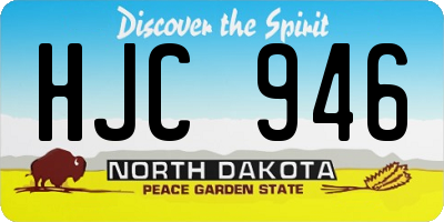 ND license plate HJC946