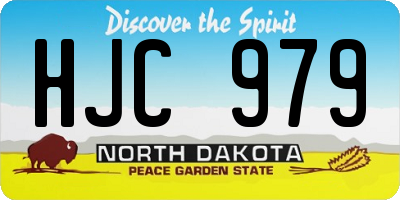 ND license plate HJC979