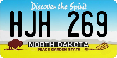 ND license plate HJH269