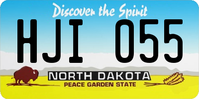 ND license plate HJI055