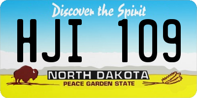 ND license plate HJI109