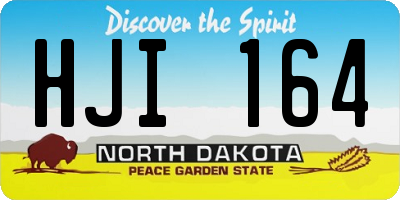 ND license plate HJI164