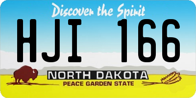 ND license plate HJI166