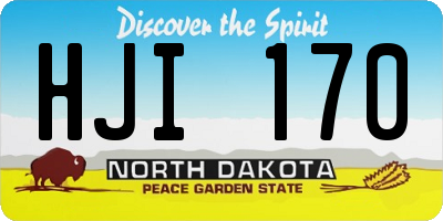 ND license plate HJI170