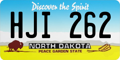 ND license plate HJI262