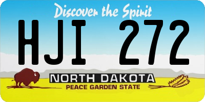 ND license plate HJI272
