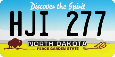 ND license plate HJI277