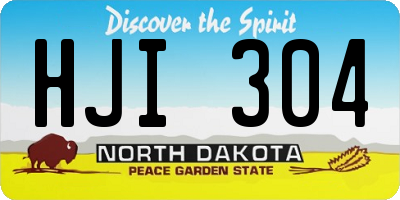 ND license plate HJI304