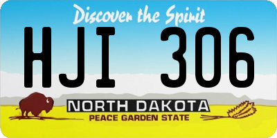 ND license plate HJI306