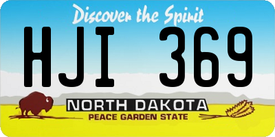 ND license plate HJI369