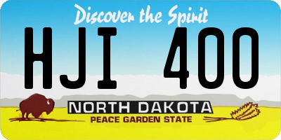 ND license plate HJI400