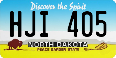 ND license plate HJI405