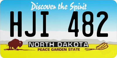 ND license plate HJI482