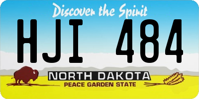 ND license plate HJI484