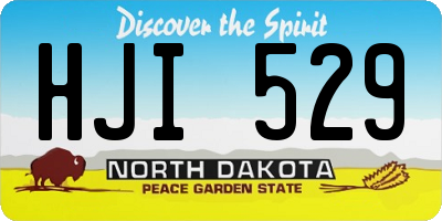 ND license plate HJI529