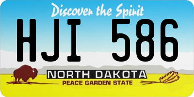 ND license plate HJI586