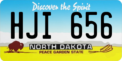 ND license plate HJI656