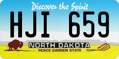 ND license plate HJI659