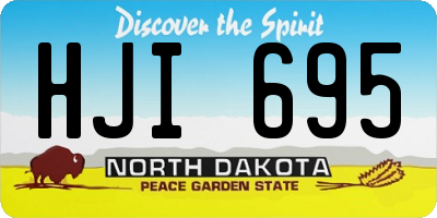 ND license plate HJI695