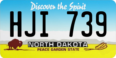 ND license plate HJI739