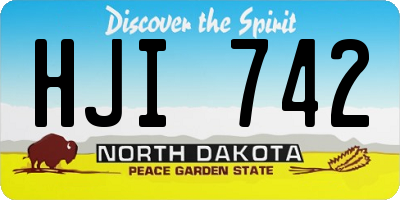 ND license plate HJI742